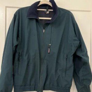 Patagonia Blue/Green Windbreaker Lightweight Weather-Resistant, Size M